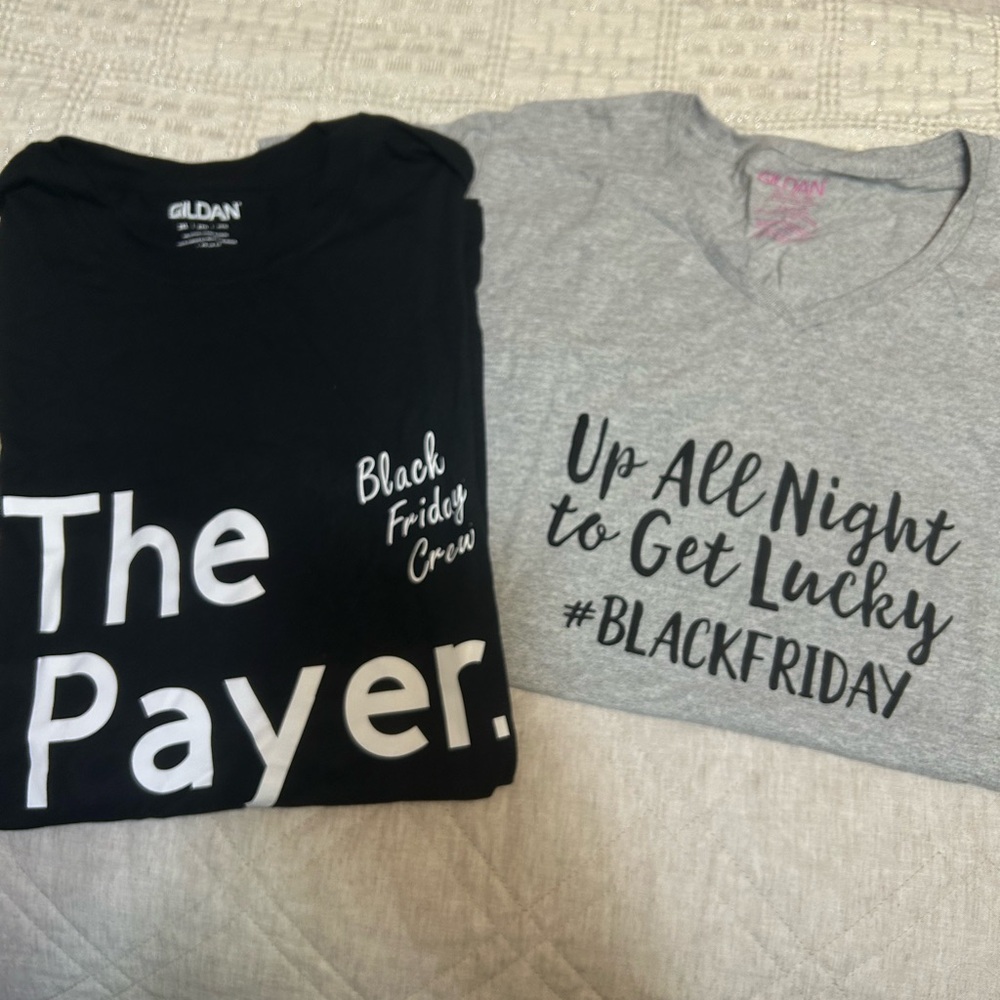 Couples Black Friday Tshirts his 2xl hers xl